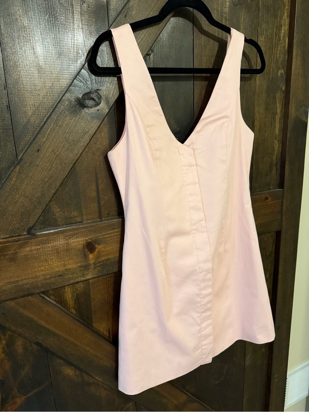 Petal & Pup Pale Pink Sleeveless V-Neck Mini Dress